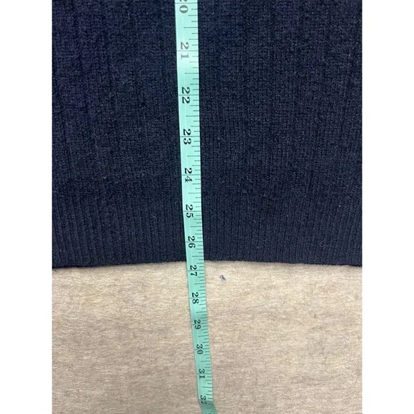 Vintage 90's Brooks Sport Navy Blue Lambs Wool V-Neck Sweater Vest Size XL - Picture 7 of 7